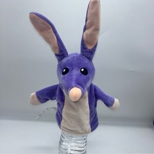 Bluey Bob Bilby Plush Hand Puppet purple pink 9.5" Ludo Studio 2018 Mouse plush